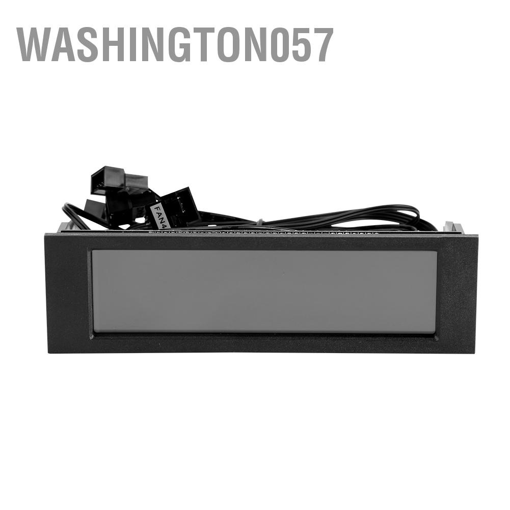 Có thể bán buôn Bộ điều khiển tốc độ 5 quạt Cảm biến nhiệt CPU Máy tính Ổ đĩa làm mát Bảng LCD phía trước Hàng giao ngayWashington057