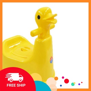 Bô vệ sinh hình vịt đáng yêu cho bé có nắp và khay rút GDTA