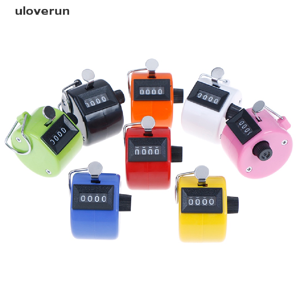 uloverun 1pc 4 Digit Number Manual Tally Counter Digital Golf Clicker Training Counter vn