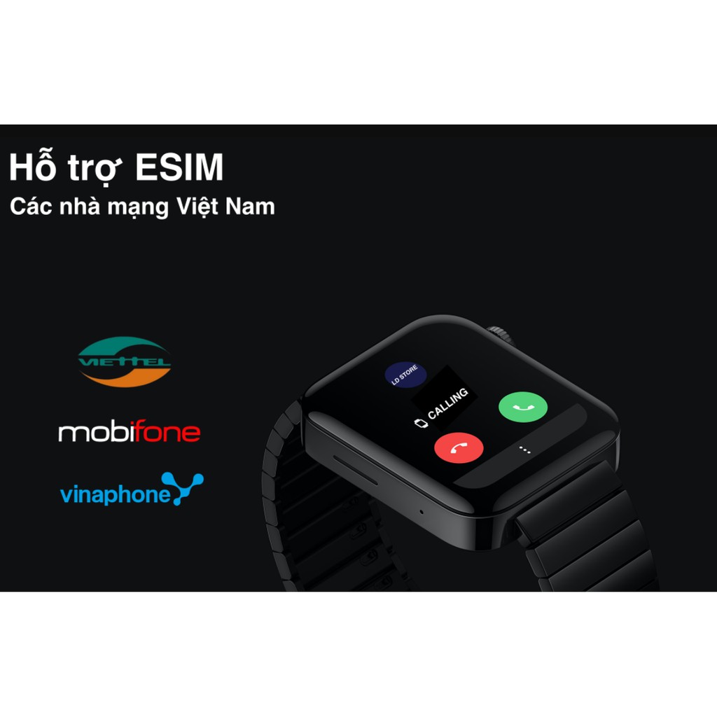 Đồng hồ thông minh XIAOMI Mi Watch XMWT01 ESIM LTE vòng đeo tay sức khoẻ thể thao cho nam nữ chống nước lắp sim giá rẻ