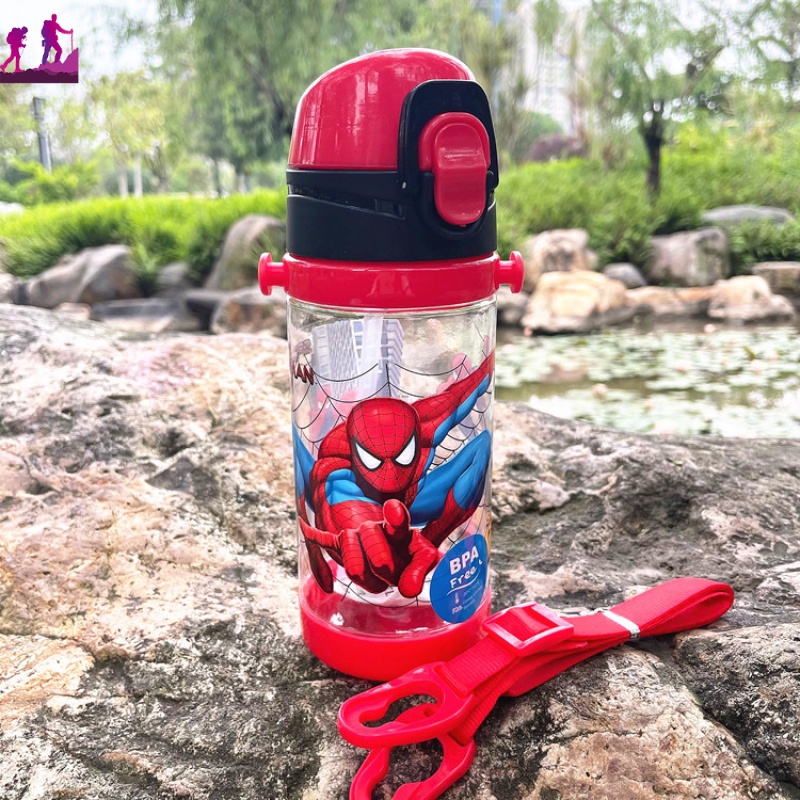 Cốc Uống Nước Nhỏ Gọn Họa Tiết DISNEY Frozen/Hello Kitty/Người Nhện Có Ống Hút Cho Trẻ Em