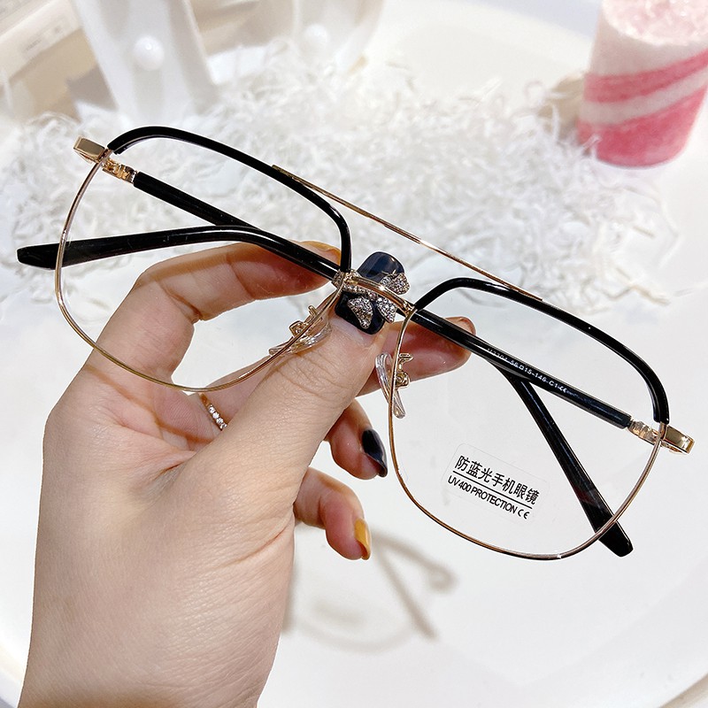 Kính Mát Thời Trang Chống Ánh Sáng Xanh Phong Cách Retro Jz2304