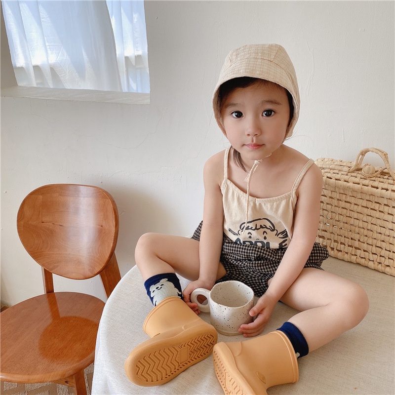 Áo Hai Dây Mỏng Mùa Hè In Họa Tiết Cho Bé Gái 1-5 Tuổi