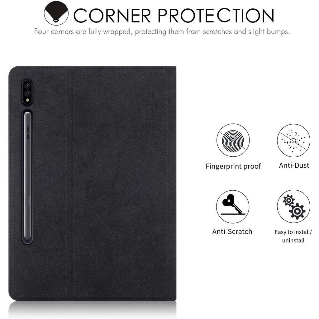 Bao Da PU + TPU + Giá Đỡ + Ngăn Đựng Bút Cho Samsung Tab S8 Plus 2022 Galaxy Tab S7 Plus S7 FE Tab S8 / S7 11