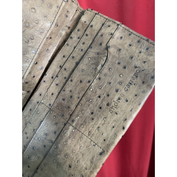 Ví cầm tay dài da lạ