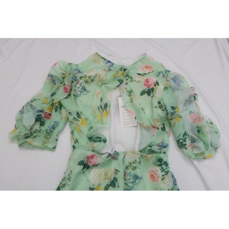 đầm voan bèo tay hở lưng | BigBuy360 - bigbuy360.vn