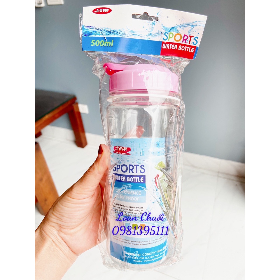 BÌNH ĐỰNG NƯỚC THỂ THAO 500ML.