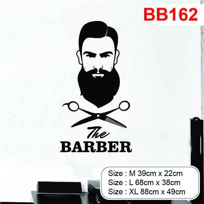 Decal trang trí tiệm Barber, Salon, thu hút khách hàng, tăng doanh thu, tạo điểm nhấn P10