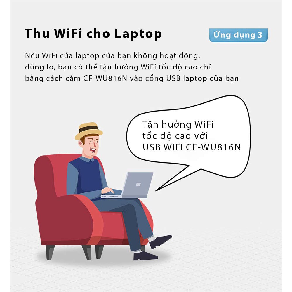 USB WiFi 2 trong 1 - 150Mbps Comfast - Chính hãng - Giá rẻ nhất thị trường