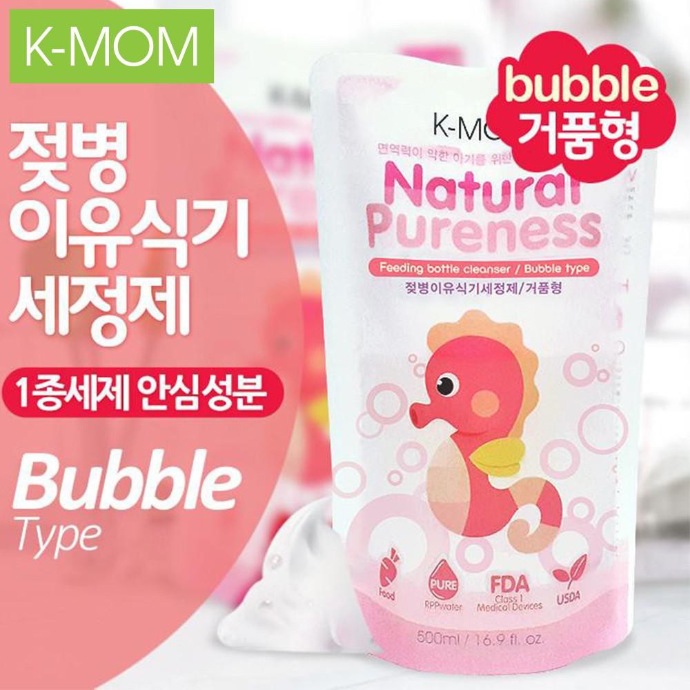 Nước rửa bình &amp; rau quả chiết xuất thảo mộc K-Mom (túi 500ml)