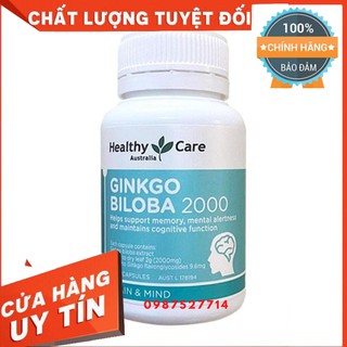 Viên Bổ Não Healthy Care GINKGO BILOBA 2000 Úc 100 Viên [ DATE 7/2023 ]
