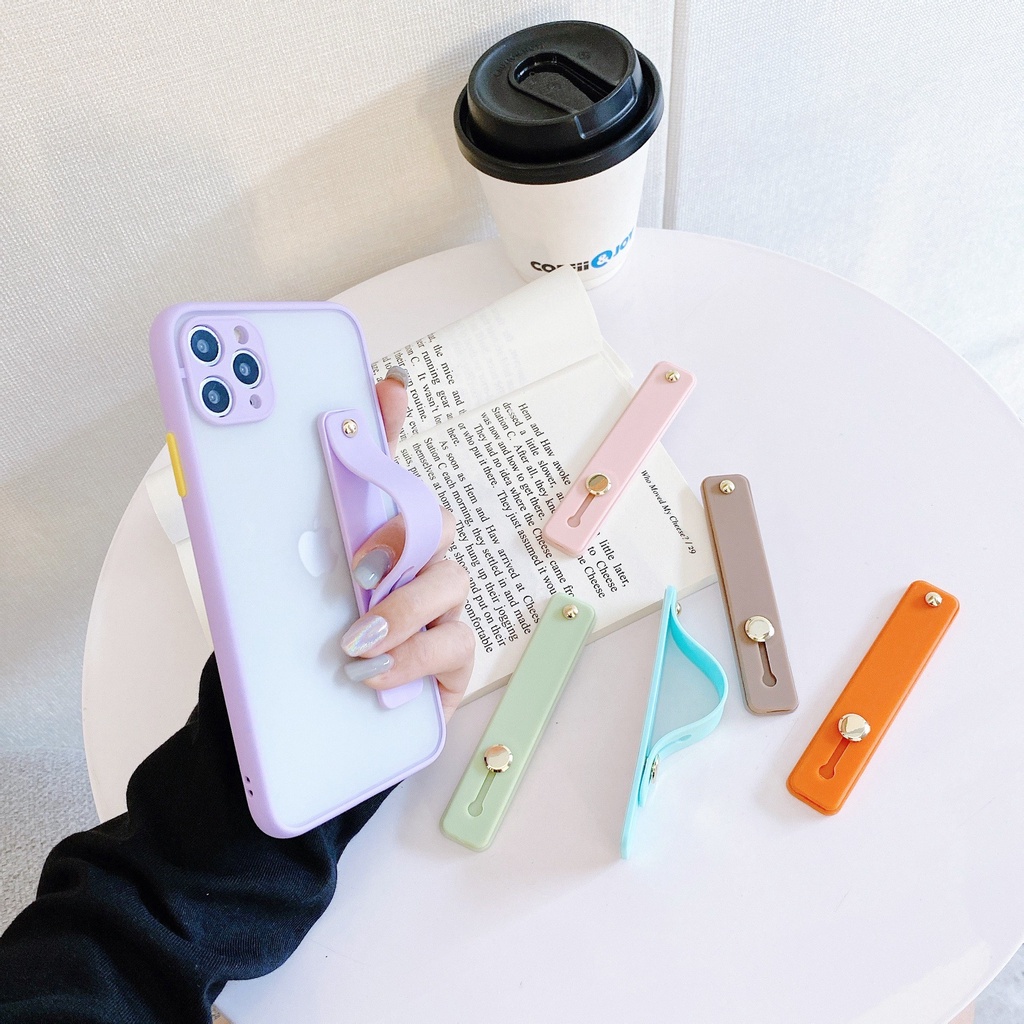 Giá Đỡ Điện Thoại Bằng Silicon Màu Trơn Đơn Giản