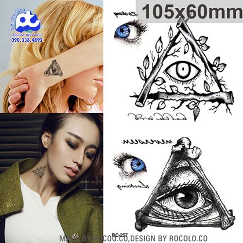 Hình Xăm Dán Tattoo Mắt