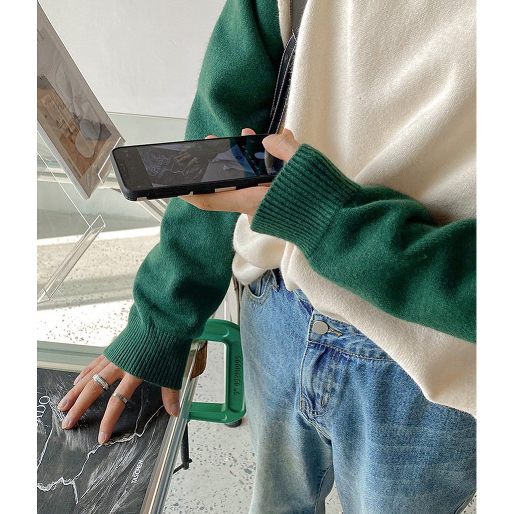 Áo sweater len tay raglan (1173)