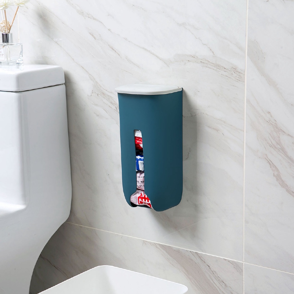 Hộp Đựng Túi Rác JUJIAJIA Bằng Gỗ Dán Tường Tiện Lợi