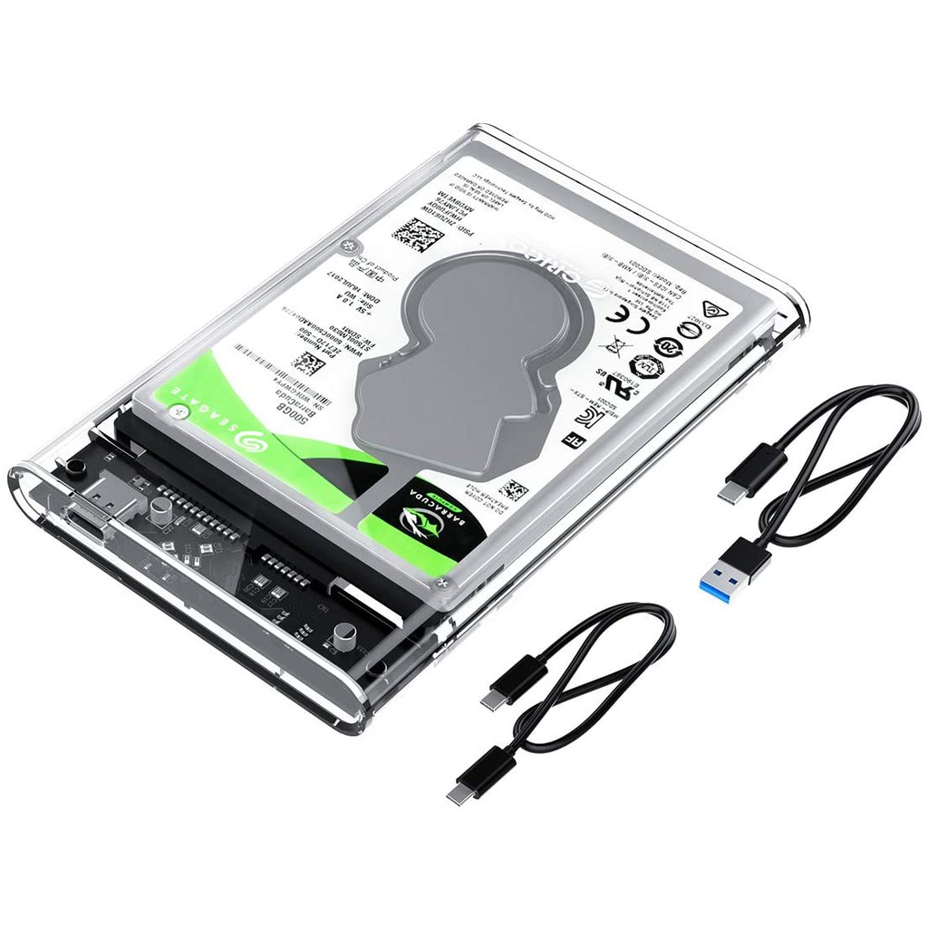 Hộp Chuyển Đổi Ổ Cứng Orico 2139c3 Sata Sang Usb 3.1 Hdd 2.5 Inch 10gbps Trong Suốt Hỗ Trợ 5gbps 4tb Uasp Type C | BigBuy360 - bigbuy360.vn