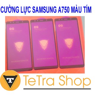 Cường lực samsung a750 màu tím