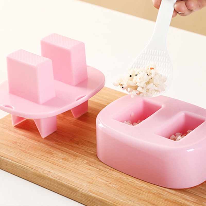 Khuôn Nhựa Làm Cơm Nắm Bento Có Thể Tái Sử Dụng Diy
