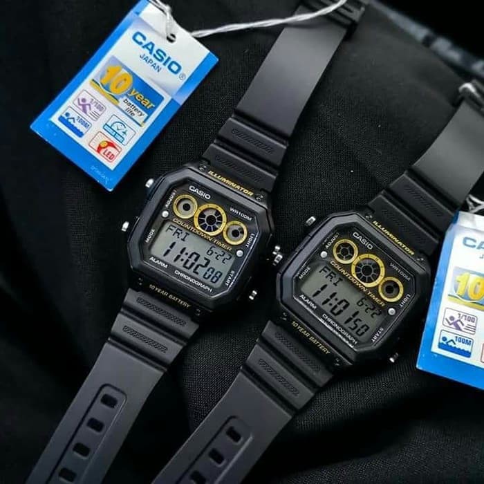 Đồng hồ nam Casio AE-1300WH-1AVDF Chính hãng - Dây nhựa - Chống nước tuyệt đối - Pin , bảo hành 12 tháng