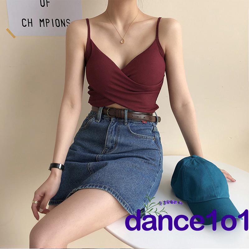 Áo hai dây dệt kim quyến rũ cho nữ