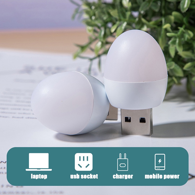 Đèn led ngủ tròn nhỏ bảo vệ mắt có cổng sạc usb cho máy tính