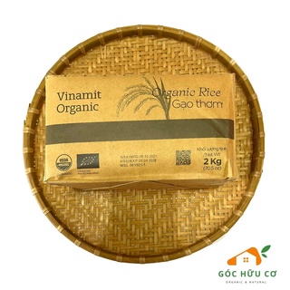 [Yêu thích] Gạo trắng hữu cơ - cơm dẻo - thơm ngon Vinamit Organic 2kg - Góc Hữu Cơ thumbnail