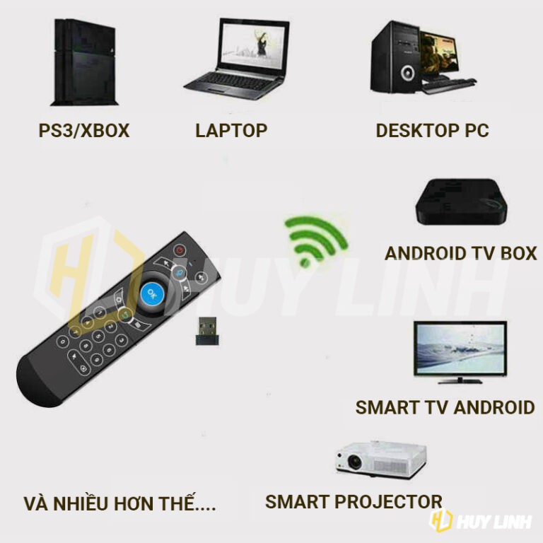 Air Mouse G21S - Chuột bay hỗ trợ tìm kiếm giọng nói cho SmartTV, Android TV Box, Remote Controler