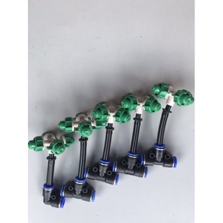 Bộ 5 béc phun sương 4 hướng. Bộ béc tưới lan. Béc làm mát tạo độ ẩm….