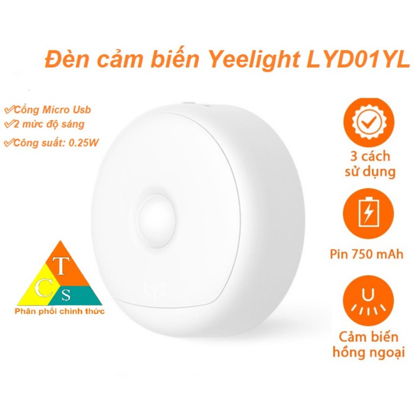 Đèn cảm biến cảm ứng Yeelight YLYD01YL Đèn ngủ Xiaomi cảm biến ánh sáng