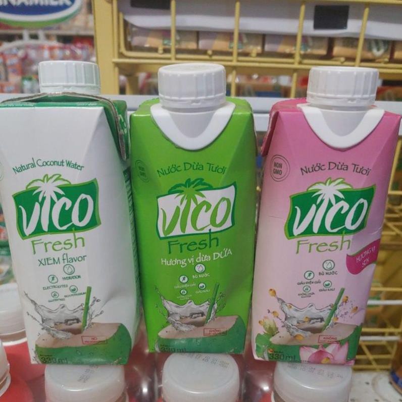 Nước dừa tươi Vico Fresh hộp 330ml