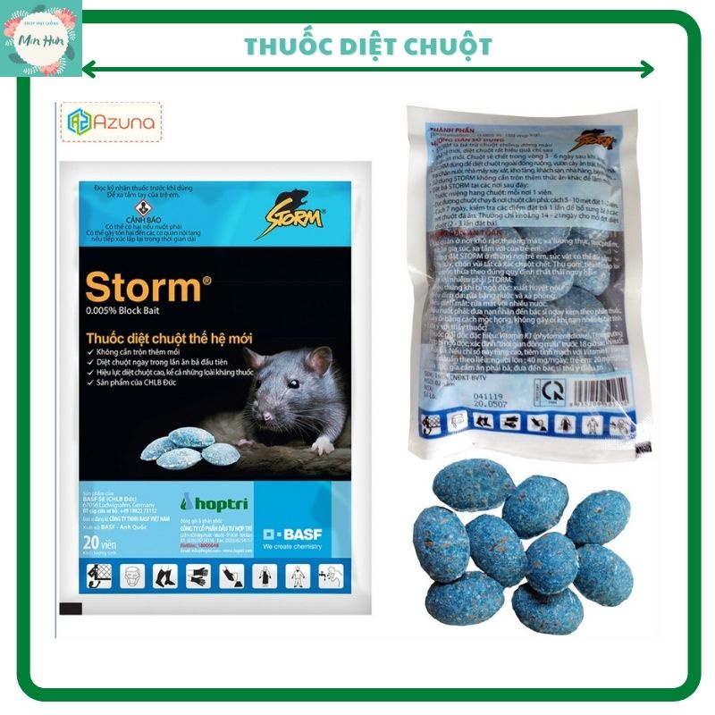 Thuốc diệt chuột Storm gói 20 viên