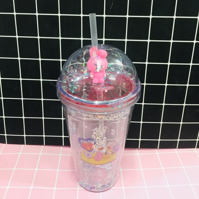 Bình nước BTS siêu xinh, bình đựng nước uống BT21
