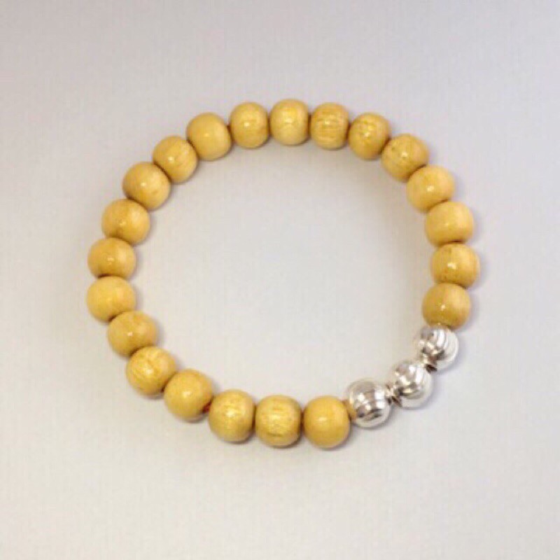 Vòng dâu tằm cho bé mix bi bạc. Dây chun. D1. Tặng kèm hạt dâu + dây dự phòng và hộp đựng