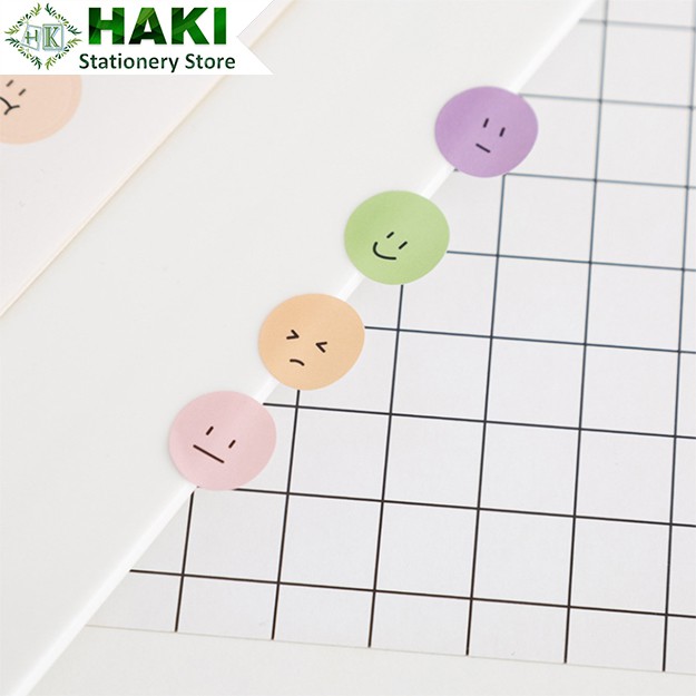 Sticker cute hình mặt cười HAKI dễ thương, hình dán sticker hàn quốc trang trí sổ đáng yêu giá rẻ ST03