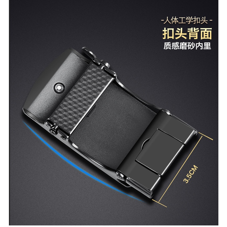 Đầu khóa thắt lưng hình cá sấu tự động 3.5cm phong cách Hàn Quốc cho nam