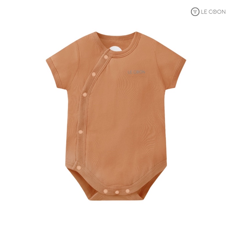 Le coon - Bộ bodysuit cúc bấm vạt chéo cộc tay LC0877
