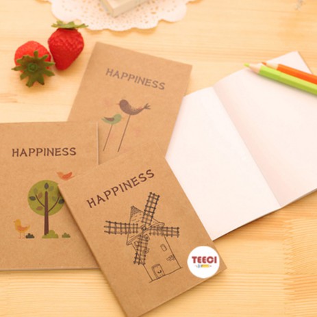 &lt;Ảnh Thật Shop Chụp&gt;Sổ Tay Vở Ghi Chú Happiness T100