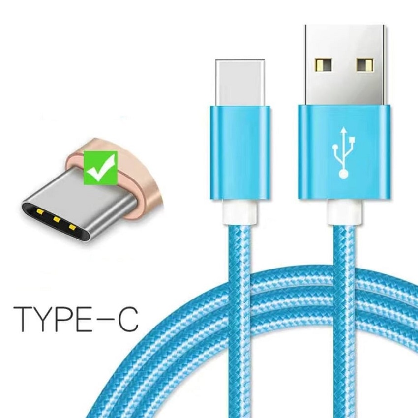Dây Cáp Sạc ,dây sạc  Cổng Micro USB Type C Lightning  80cm  thiết kế dây bện dù cho điện thoại androi , iPhone