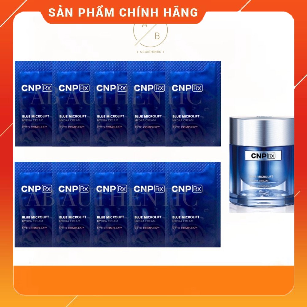 Gói sample Kem dưỡng cấp nước, phục hồi da Blue Microlift Hydra CNP(Rx) cream - AB Authenic