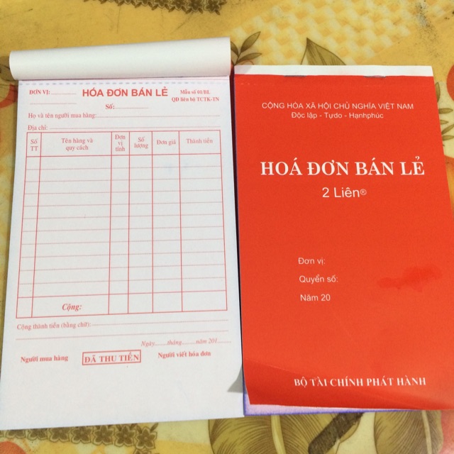 5 quyển hoá đơn bán lẻ 2 liên | BigBuy360 - bigbuy360.vn