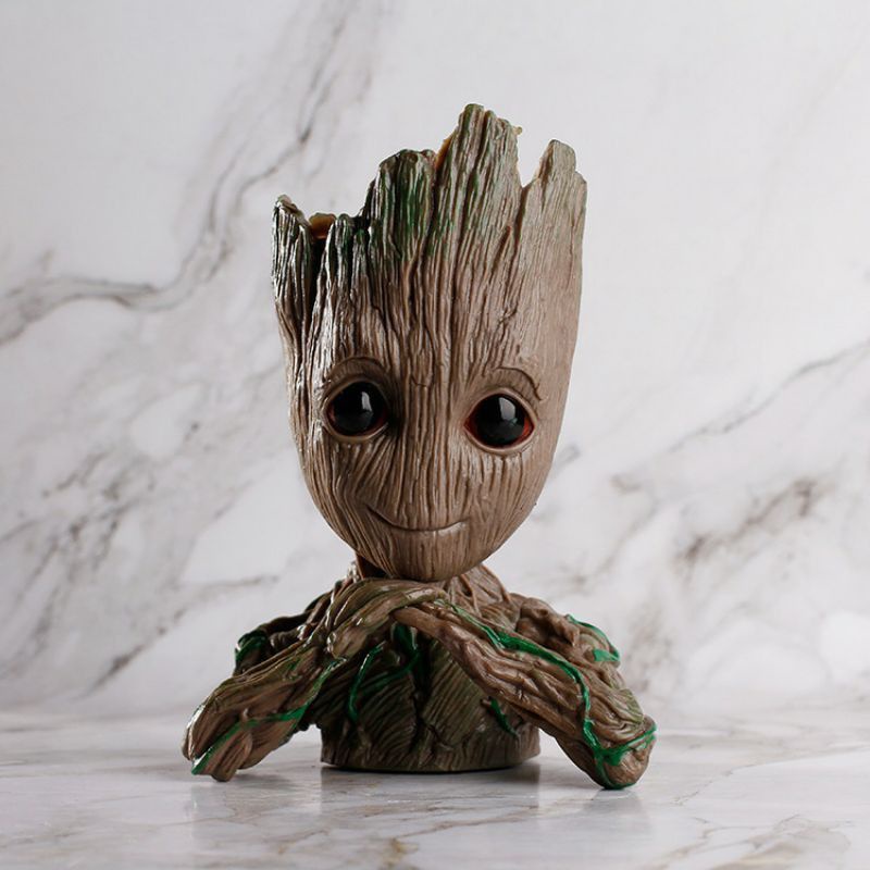 Chậu cây groot decor trang trí bàn học - trang trí bàn làm việc bể thủy sinh
