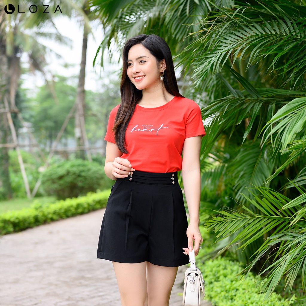 Quần short nữ LOZA cạp liền thời trang - LQ03110