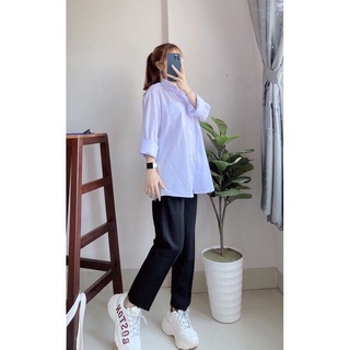 set sơ mi trắng quần đen đi học