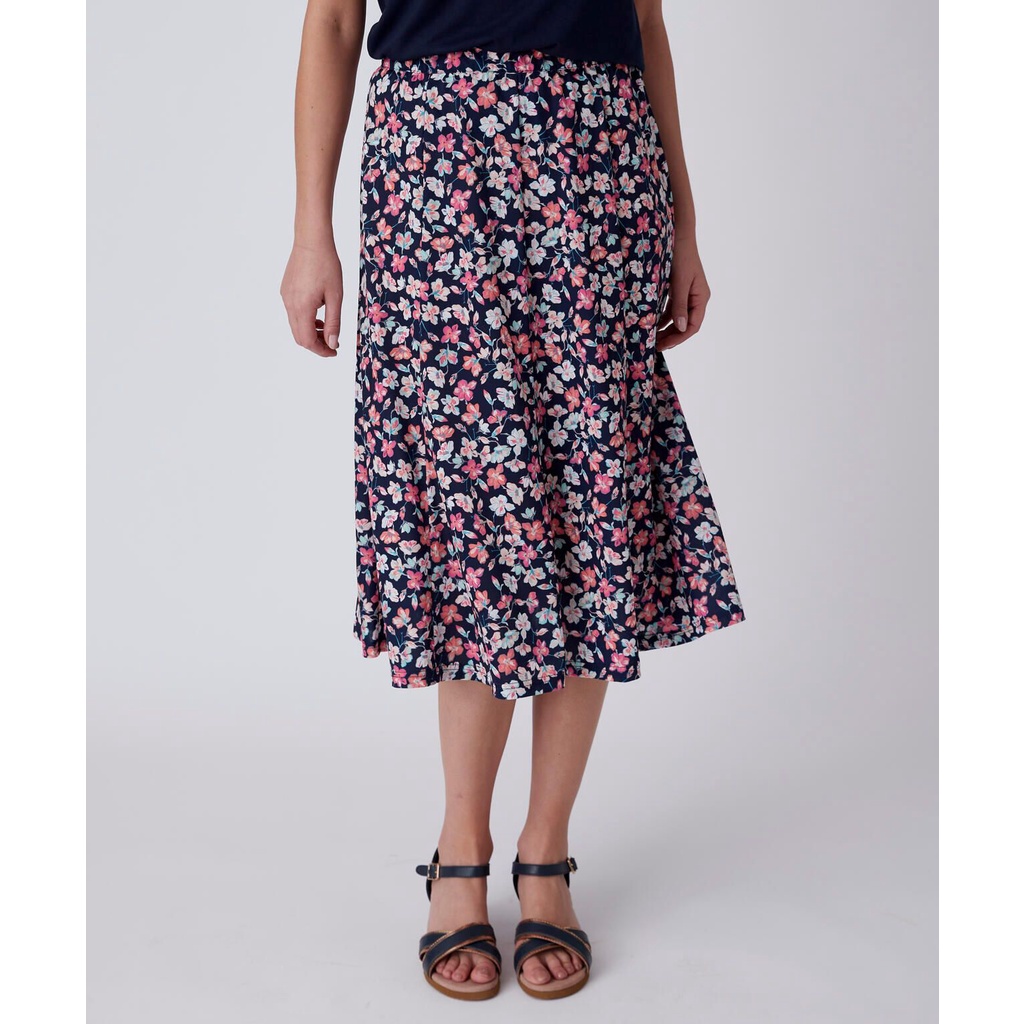Chân váy Damart Floral print flared skirt