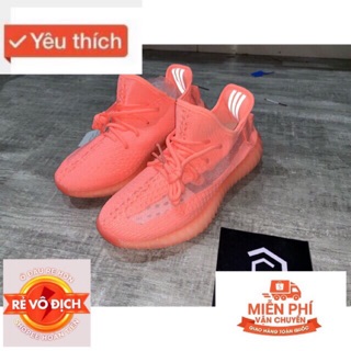 Video + ảnh thật > giày sneaker yeezy 350 hồng đỏ