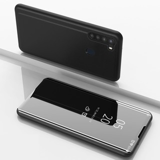 Ốp điện thoại kiểu gương có nắp gài cho SAMSUNG A21 A11 A01