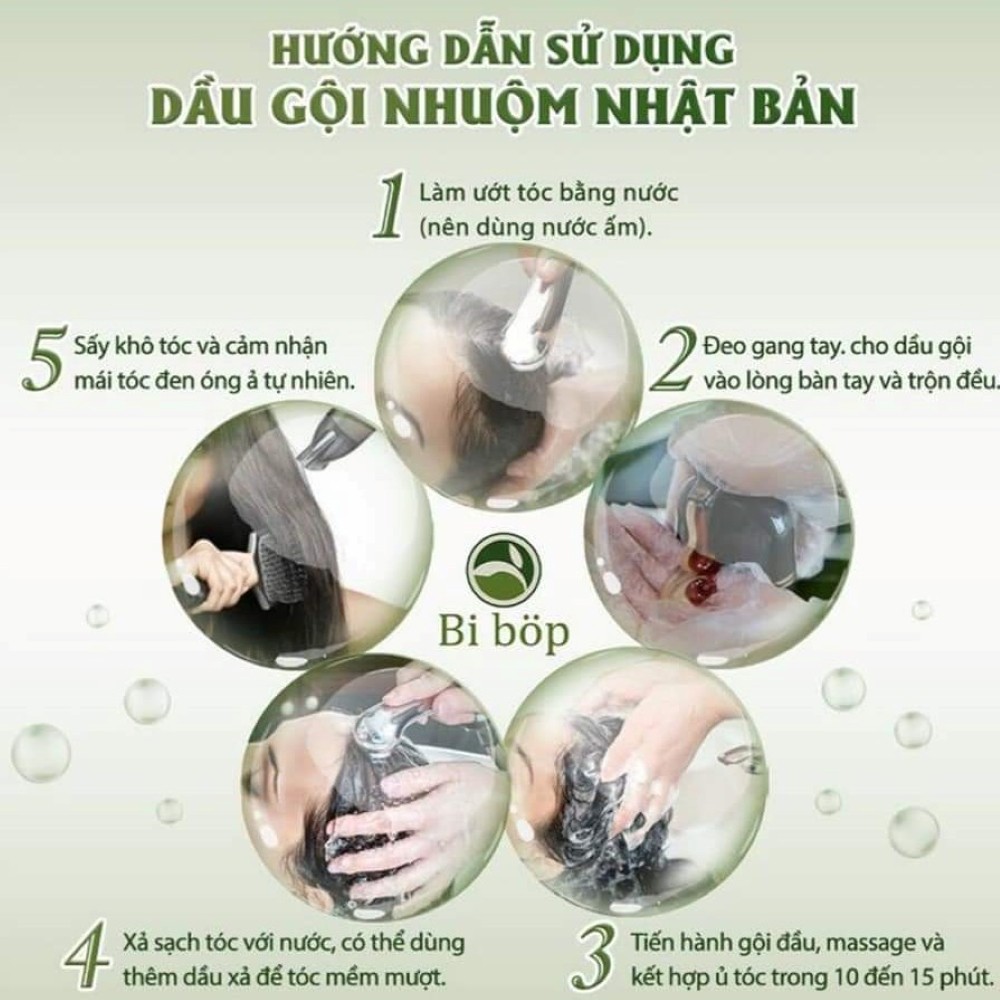 Dầu Gội Phủ Bạc BiBop Nhật Bản Chính Hãng - Phủ Bạc Tóc Tại Nhà An Toàn