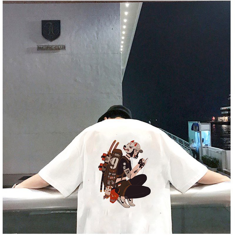 Áo thun unisex form rộng phong cách Nhật Bản đẹp độc lạ vải dày mịn 2019T1632