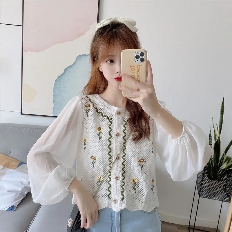 Áo kiểu nữ phong cách hàn quốc mẫu mới đẹp mã ZELE62