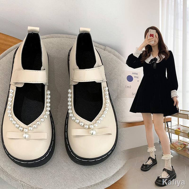 Nhật Bản Mary Jane giày lolita giày da nhỏ phụ nữ giày đế dày thời trang khóa từ hoang dã JK giày đơn phụ nữ